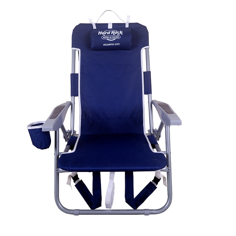 Portable Beach Chair 4-Positions With Backpack Paded Strap