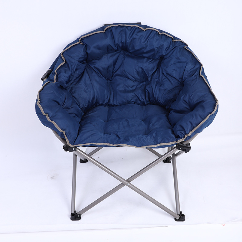 Heavy Duty Paded Foldable Camping Chair Moon Chair