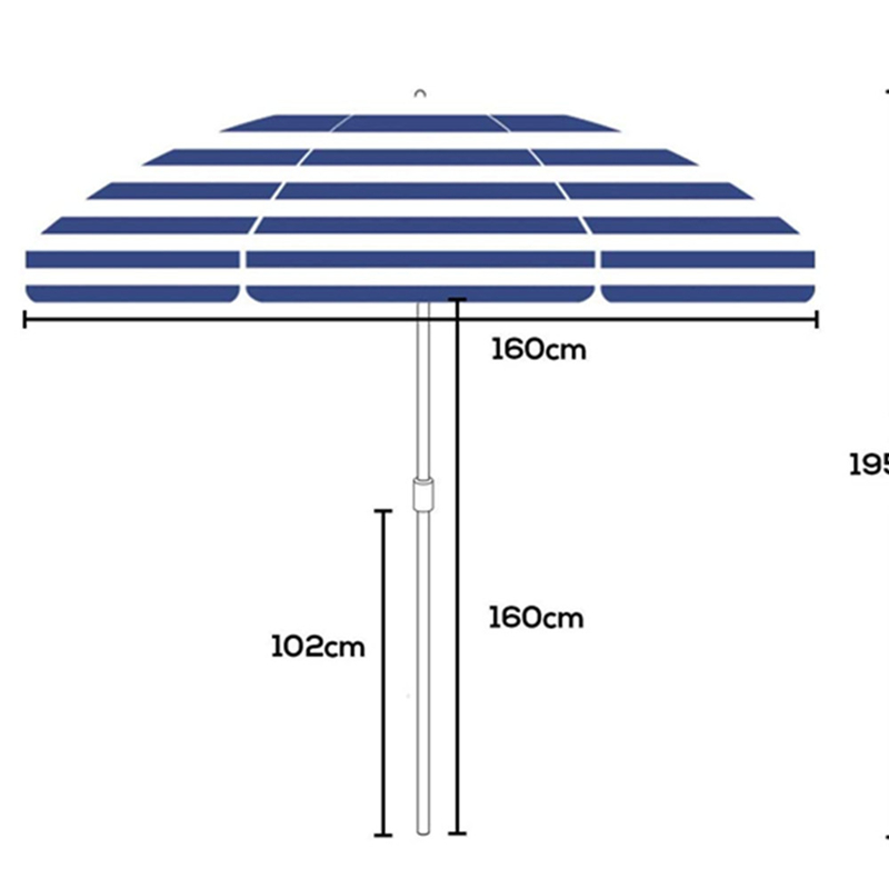 Tilt Beach Umbrella with Wind Vent