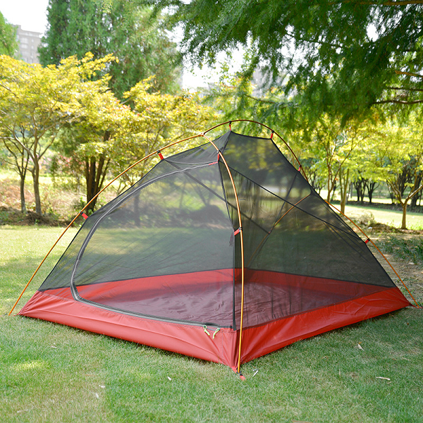 Outdoor Shade Tent Portable Double zipper Double door ultra lightweight aluminum pole double picnic camping tent